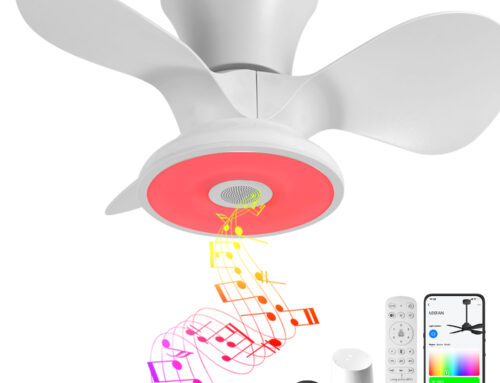 BAYSQUIRREL Smart Ceiling Fan with Lights 24in